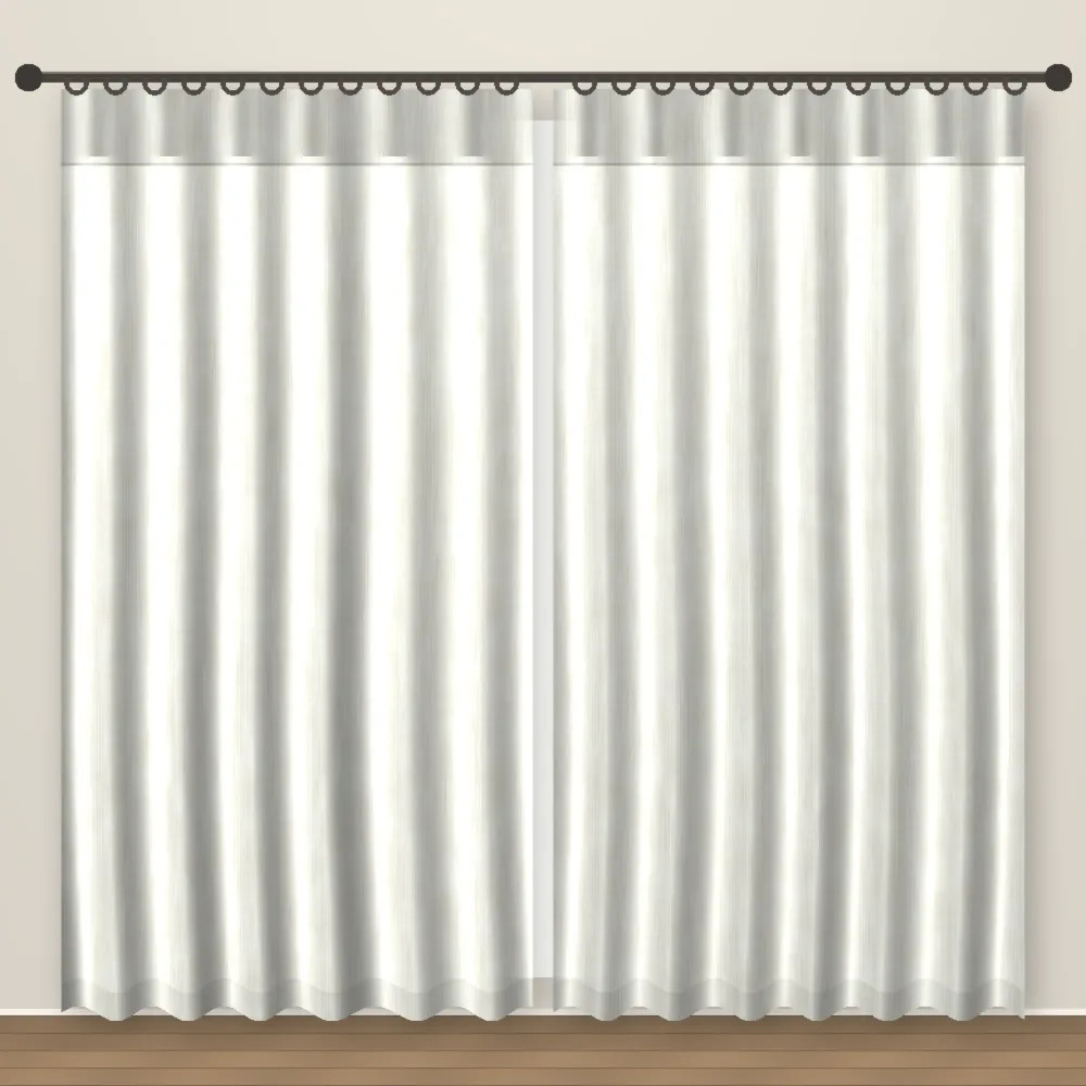 Off White Lino blackout curtain DF 123-35
