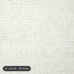 Off White Plush blackout curtain DF 122-08 fabric swatch