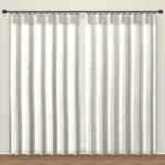 Off White Tweed Linens linen curtain DF 360-01