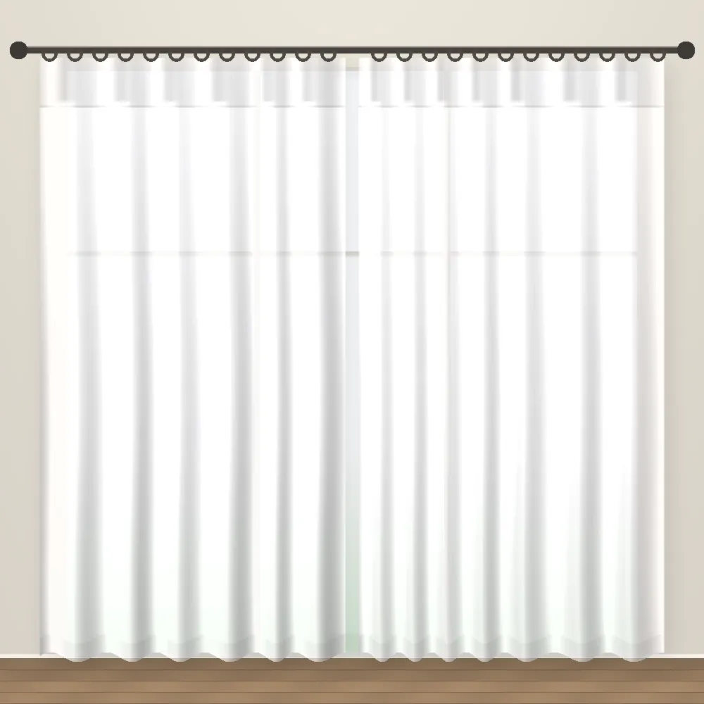 Optic White Artesia Linens linen sheer curtain DF 239-14