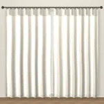 Pale Ivory Artesia Linen Curtain DF 239-37