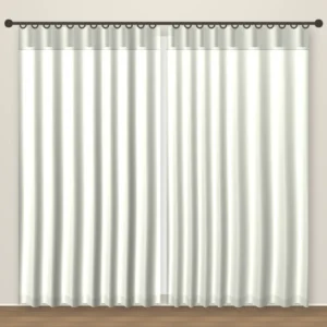 Pale Ivory Plush blackout curtain DF 122-38