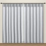 Pale Lilac Grey Forever Linens linen curtain DF 231-44