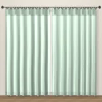 Pale Mint Simply Linen Curtain DF 212-22