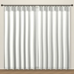 Pale Silver Rustic Linen linen curtain DF 204-17