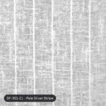 Pale Silver Stripe La Mode Linens linen sheer curtain DF 351-21 fabric swatch