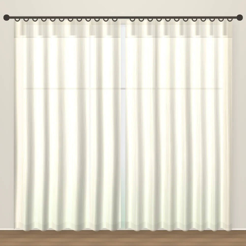 Parchment Luxe Linens linen sheer curtain DF 207-15