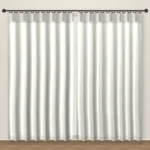 Pearl Grey Lino blackout curtain DF 123-34
