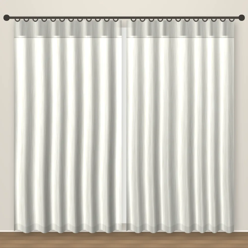 Pearl Grey Lino blackout curtain DF 123-34