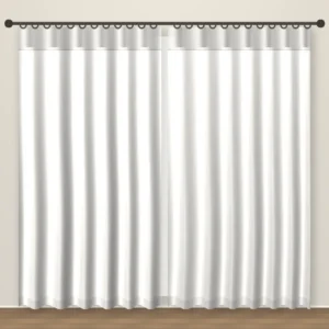 Pearl White Simply Linens linen curtain DF 212-39