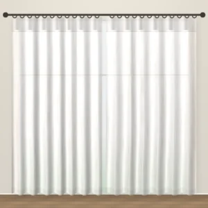 Pearl White Tweed Linens linen sheer curtain DF 360-34