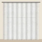 Pearl White voile sheer curtain DF 888-01
