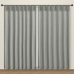 Pewter Natura Linen linen curtain DF 222-16