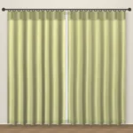 Pistachio Rustic Linen Curtain DF 204-45