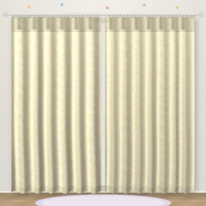 Plain Cream plain kids curtain DF 403-40