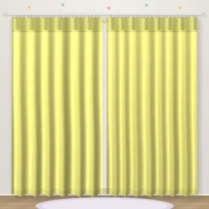 Plain Lemon plain kids curtain DF 402-36
