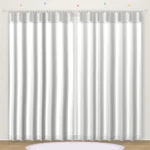 Plain Optic White plain kids curtain DF 402-11