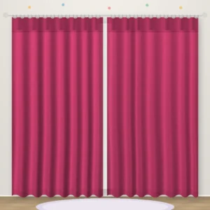 Plain Raspberry plain kids curtain DF 402-04