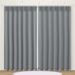 Plain Slate Grey plain kids curtain DF 403-18