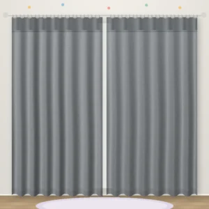 Plain Slate Grey plain kids curtain DF 403-18