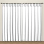 Polar White Luxe Linen Curtain DF 207-52