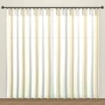 Porcelain Stripe Luxe Linens linen sheer curtain DF 207-17