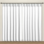 Pure White Timeless blackout curtain DF 117-02