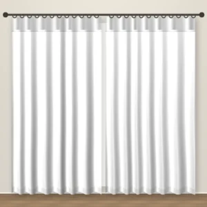 Pure White Timeless blackout curtain DF 117-02