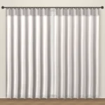 Rose Grey Rustic Linen Curtain DF 204-20