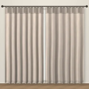 Rosewood Taupe La Mode Linens linen curtain DF 351-10