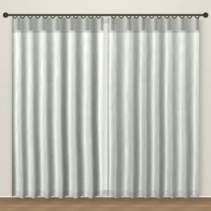 Sage Grey Lino blackout curtain DF 123-18