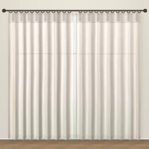 Sand Pinstripe Tweed Linen Sheer DF 360-39