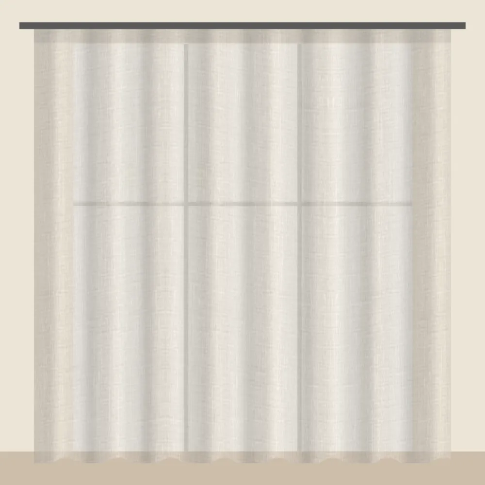 Sand textured sheer curtain DF 702-37