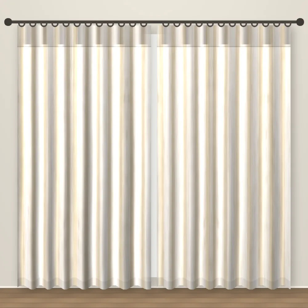 Shell Stripe Artesia Linen Curtain DF 239-19
