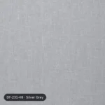 Silver Grey Forever Linen Curtain DF 231-48 fabric swatch
