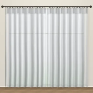 Silver Grey Natura Linen linen sheer curtain DF 222-20