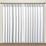 Silver White Forever Linens linen curtain DF 231-14