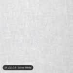 Silver White Forever Linens linen curtain DF 231-14 fabric swatch