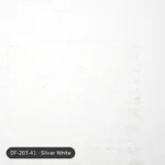 Silver White Luxe Linen Curtain DF 207-41 fabric swatch
