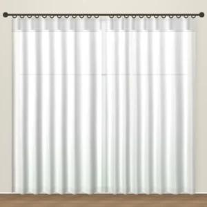 Silver White Linen Sheers Vol 1 linen sheer curtain DF 102-01