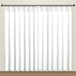 Snow White Artesia Linens linen sheer curtain DF 239-54
