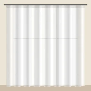 Snow White linen-look sheer curtain DF 260-43