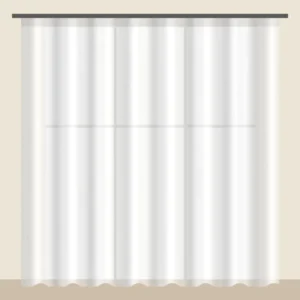 Snow White linen-look sheer curtain DF 260-44