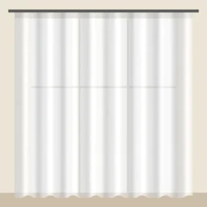 Snow White linen-look sheer curtain DF 260-45