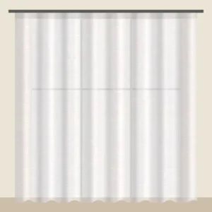 Snow White linen-look sheer curtain DF 702-16