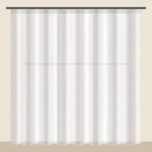 Snow White linen-look sheer curtain DF 702-17