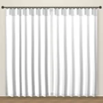 Snow White Luxe Linen Curtain DF 207-08