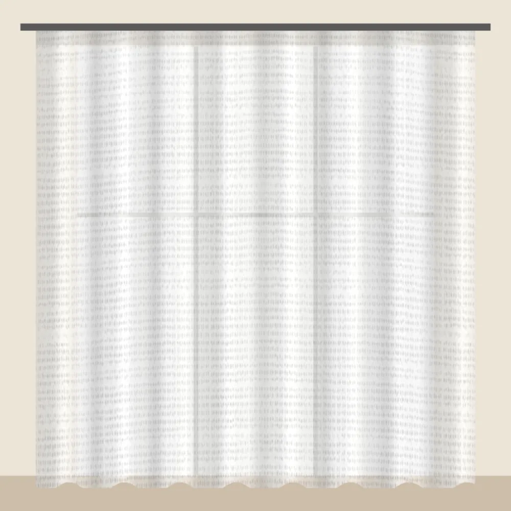 Snow White textured sheer curtain DF 702-13