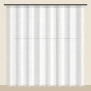 Snow White textured sheer curtain DF 702-35