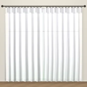 Snow White Tweed Linens linen sheer curtain DF 360-06